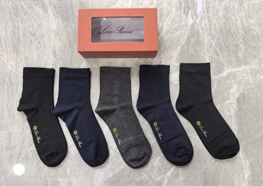 Unbranded Modal Blend Crew Socks - 5-Pair Set