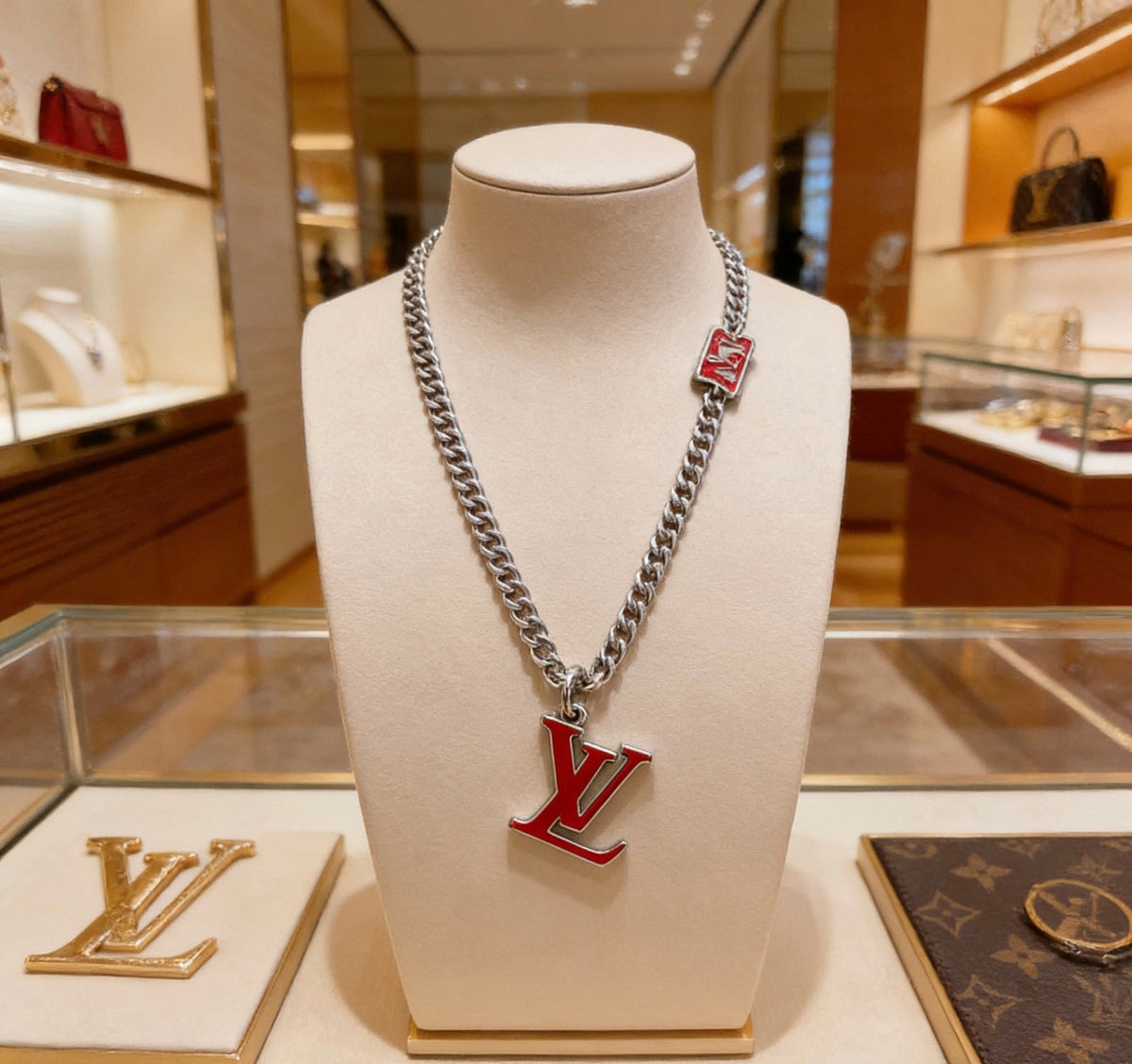 Martin Graham pendant necklace in polished metal-tone – main product view