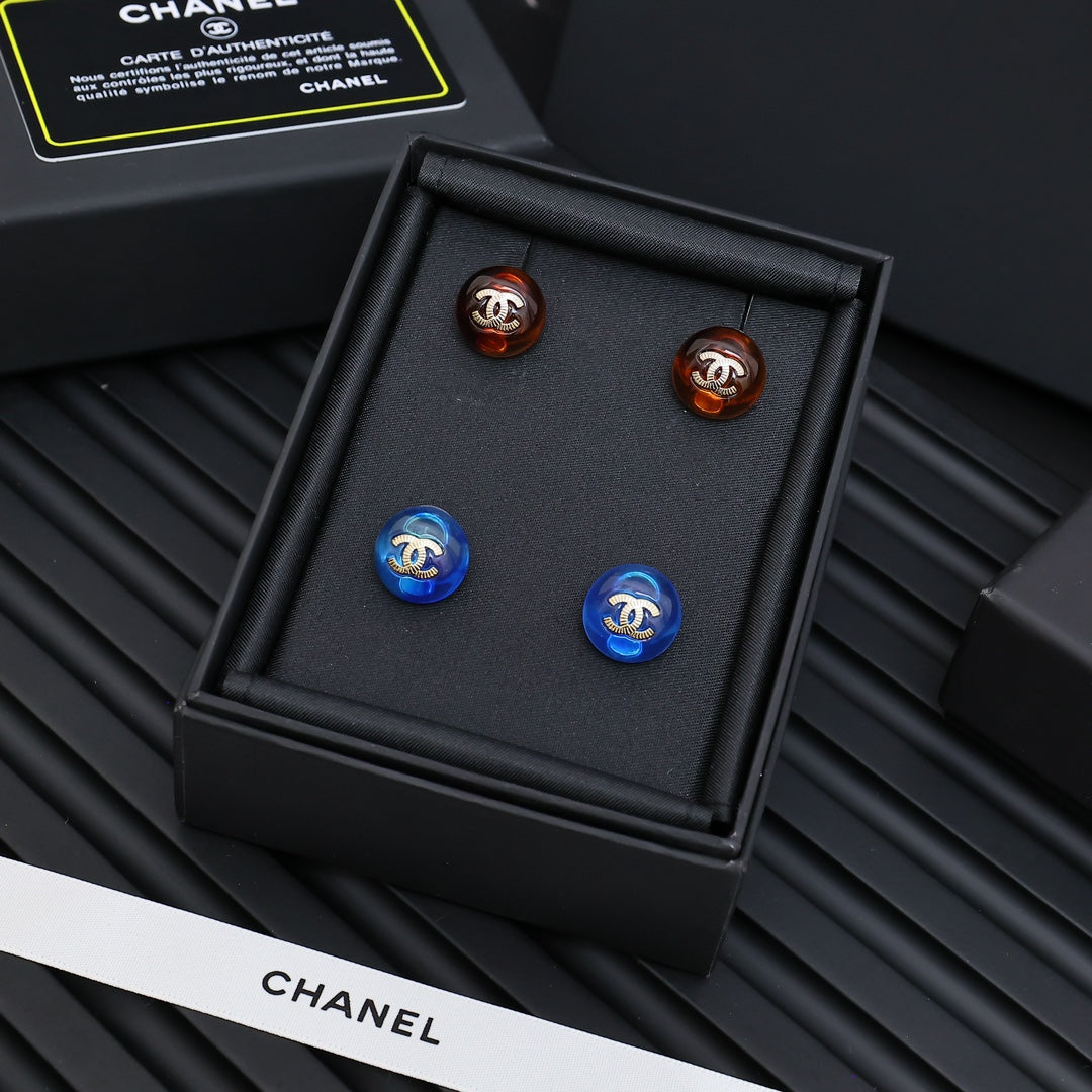 Martin Graham stud earrings in polished metal-tone – main product view