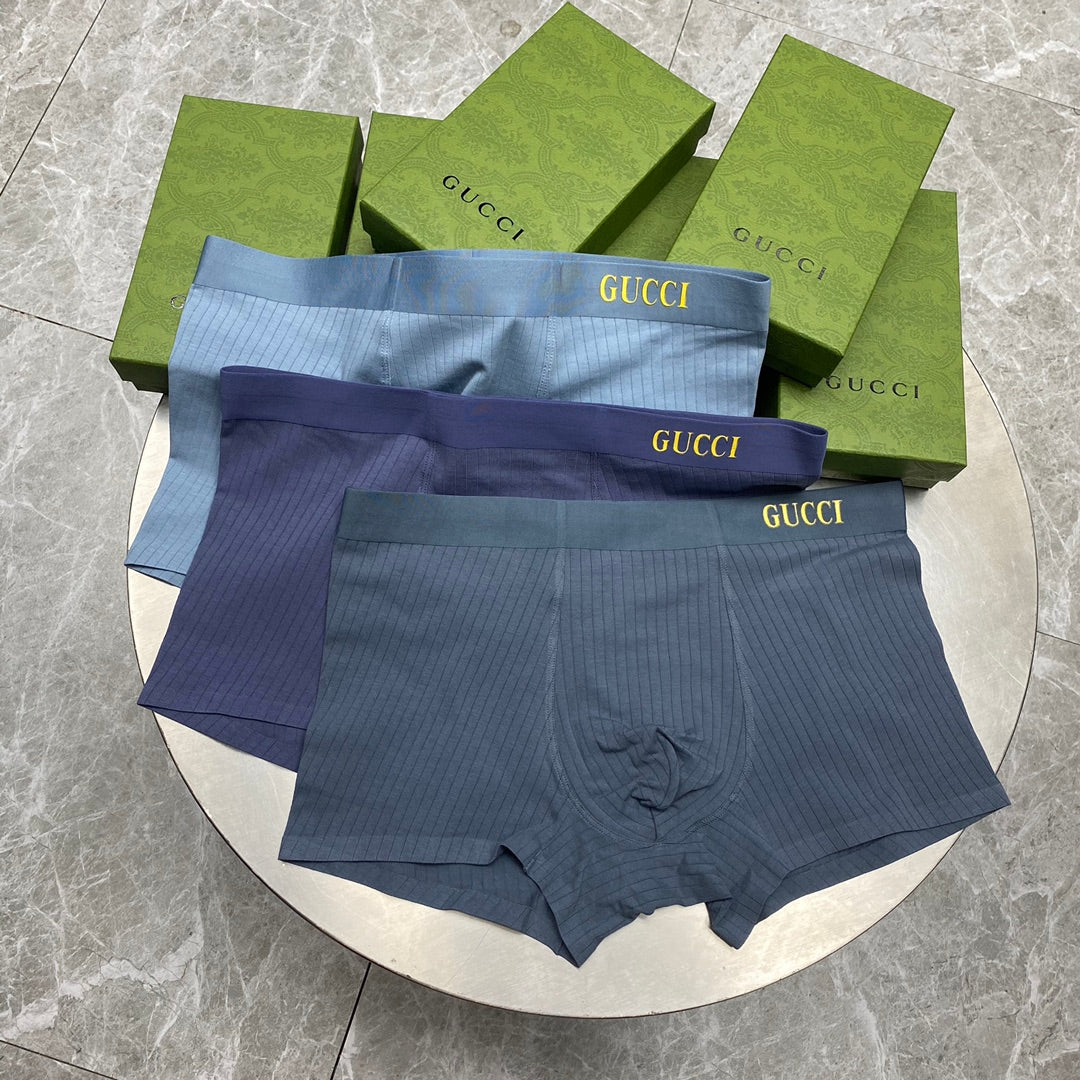 Gucci Cotton Men's Boxer Briefs - 3-Piece Box - Sizes L-XXXL