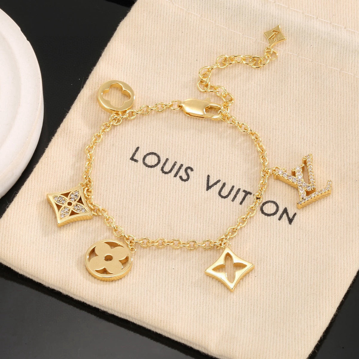 Martin Graham bracelet in polished metal-tone – main product view
