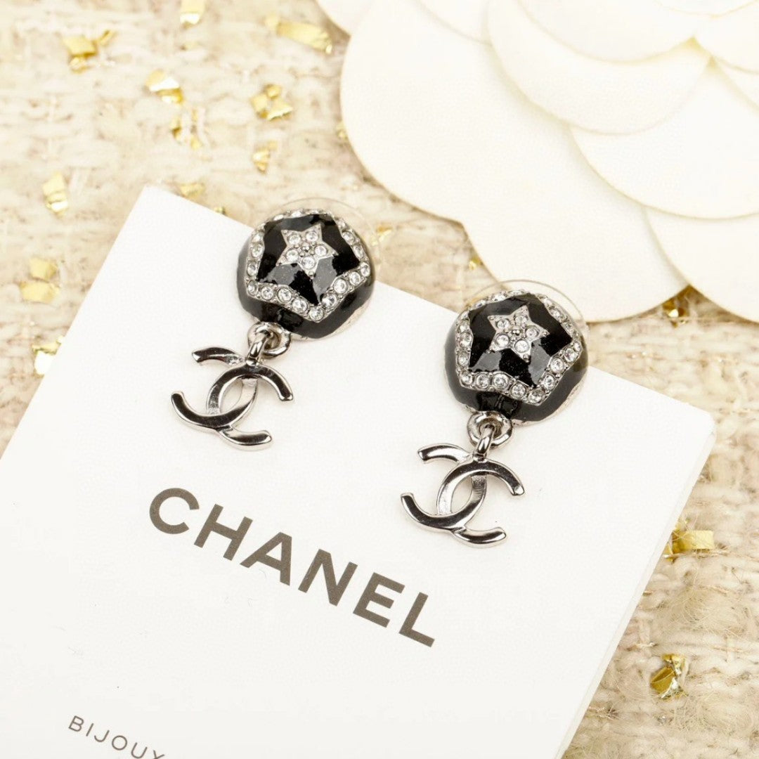 Martin Graham stud earrings in polished metal-tone – main product view