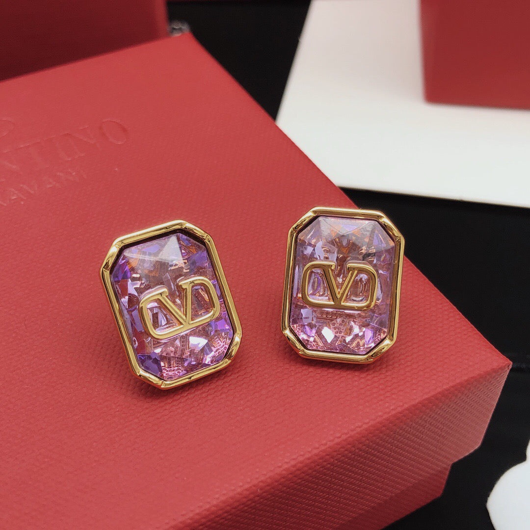 Martin Graham stud earrings in polished metal-tone – main product view