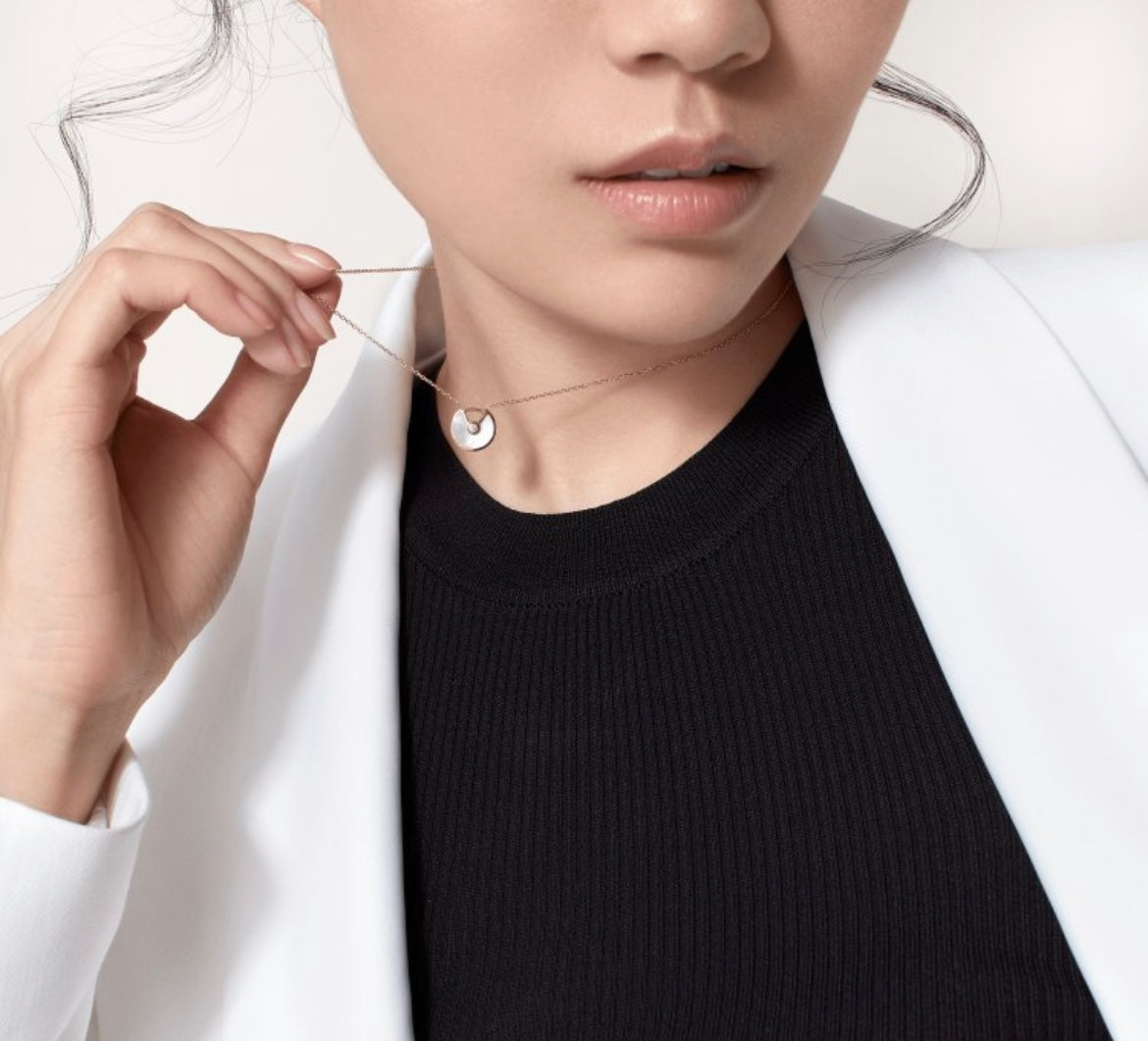 Martin Graham pendant necklace in polished metal-tone – main product view