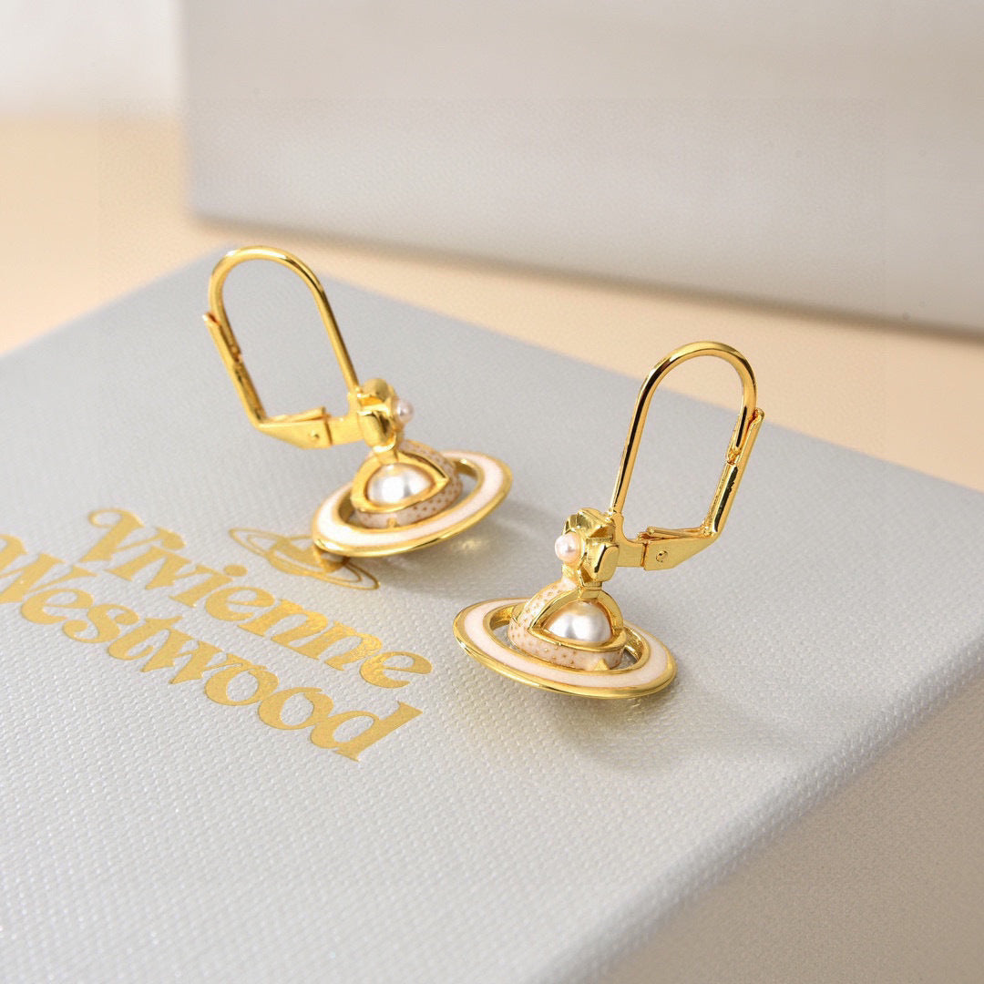 Martin Graham stud earrings in polished metal-tone – main product view