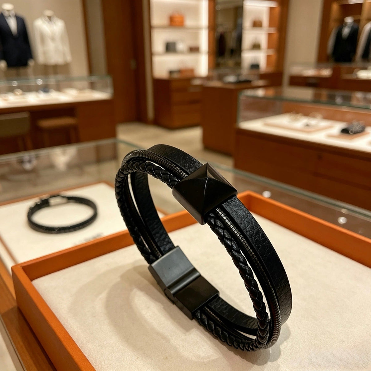 Martin Graham bangle in polished metal-tone – main product view