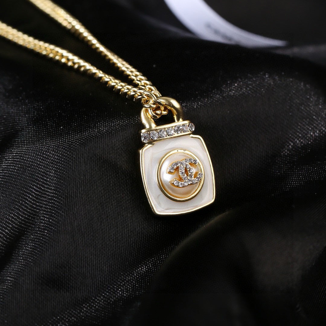 Martin Graham Double-C pendant necklace in gold-tone – main product view