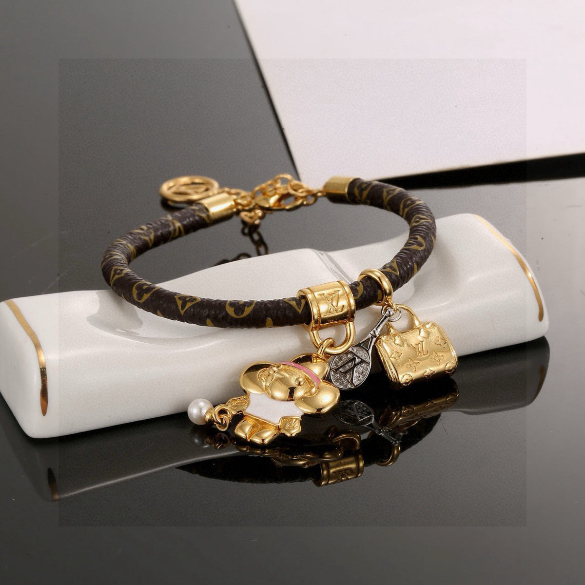 Martin Graham bangle in polished metal-tone – main product view