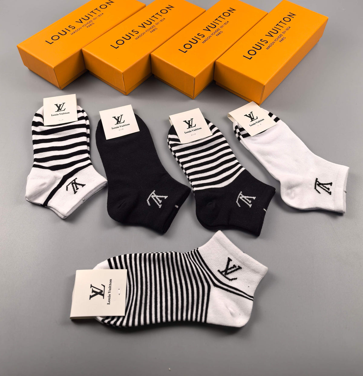Louis Vuitton Short Socks - 5-Pair Set