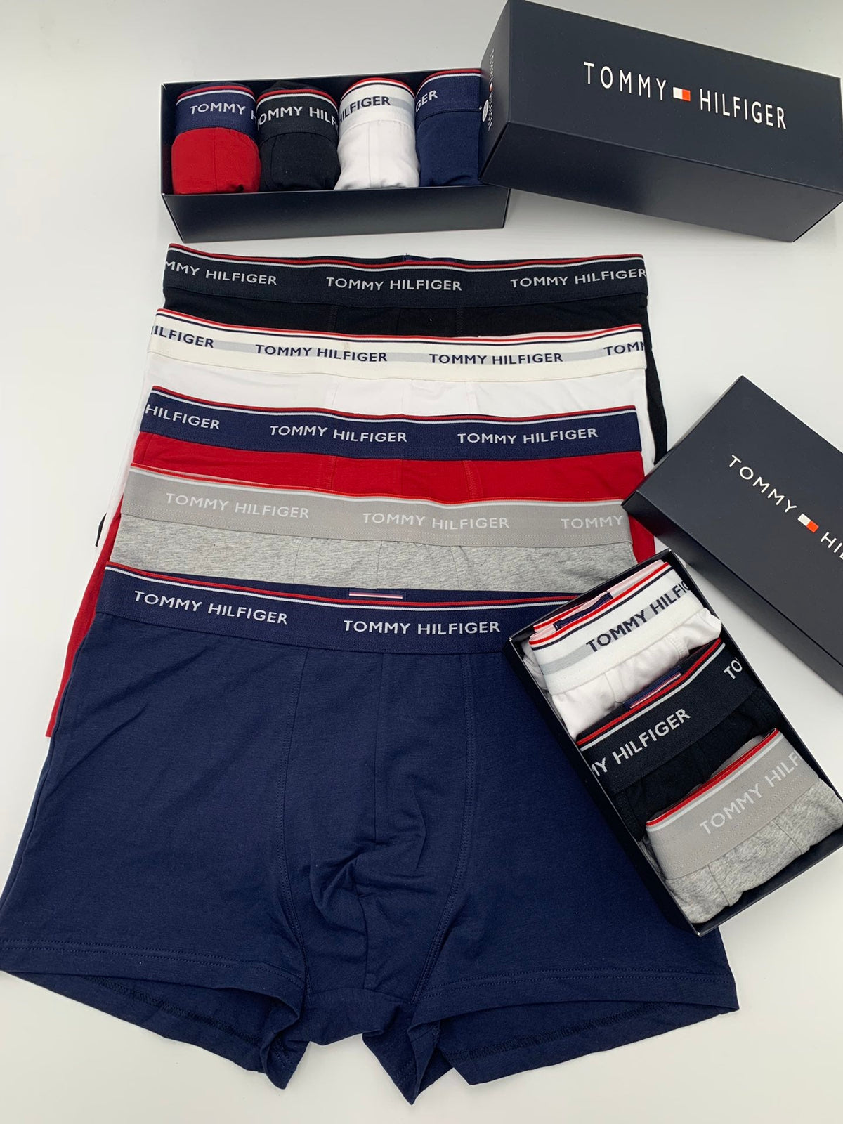 Tommy Hilfiger Clean Logo Waistbands Men's Boxer Briefs - 3-Piece Box
