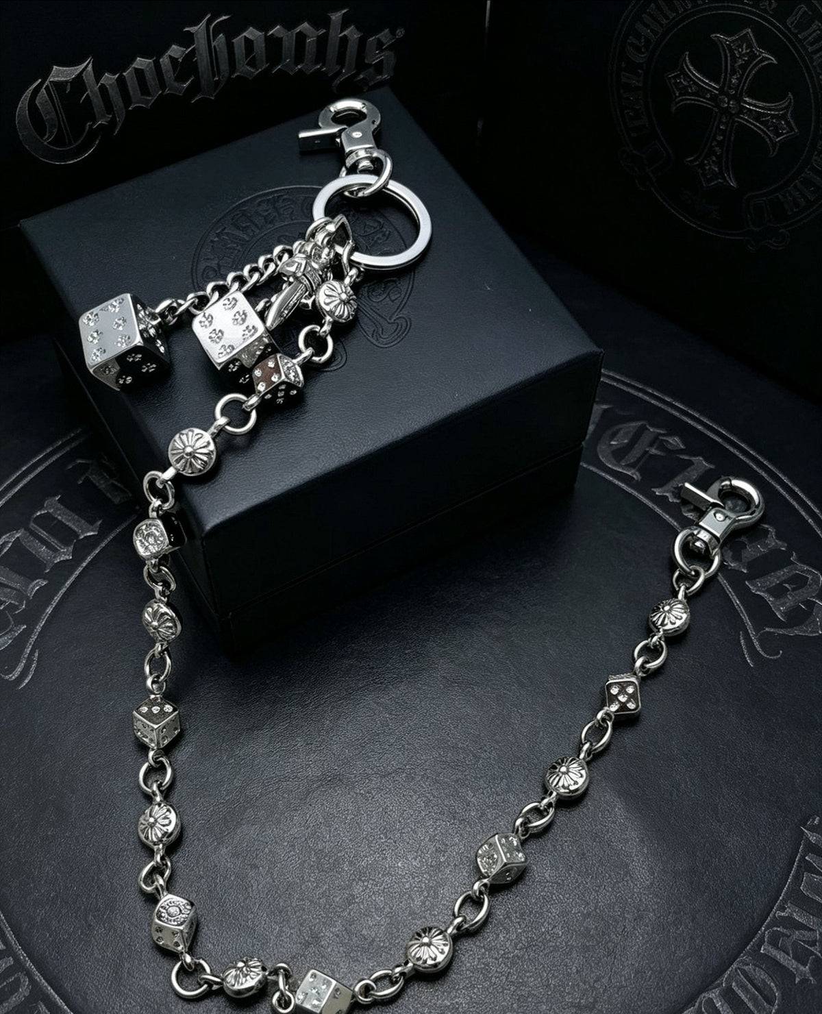 Martin Graham chain accessory in polished metal-tone – front product view