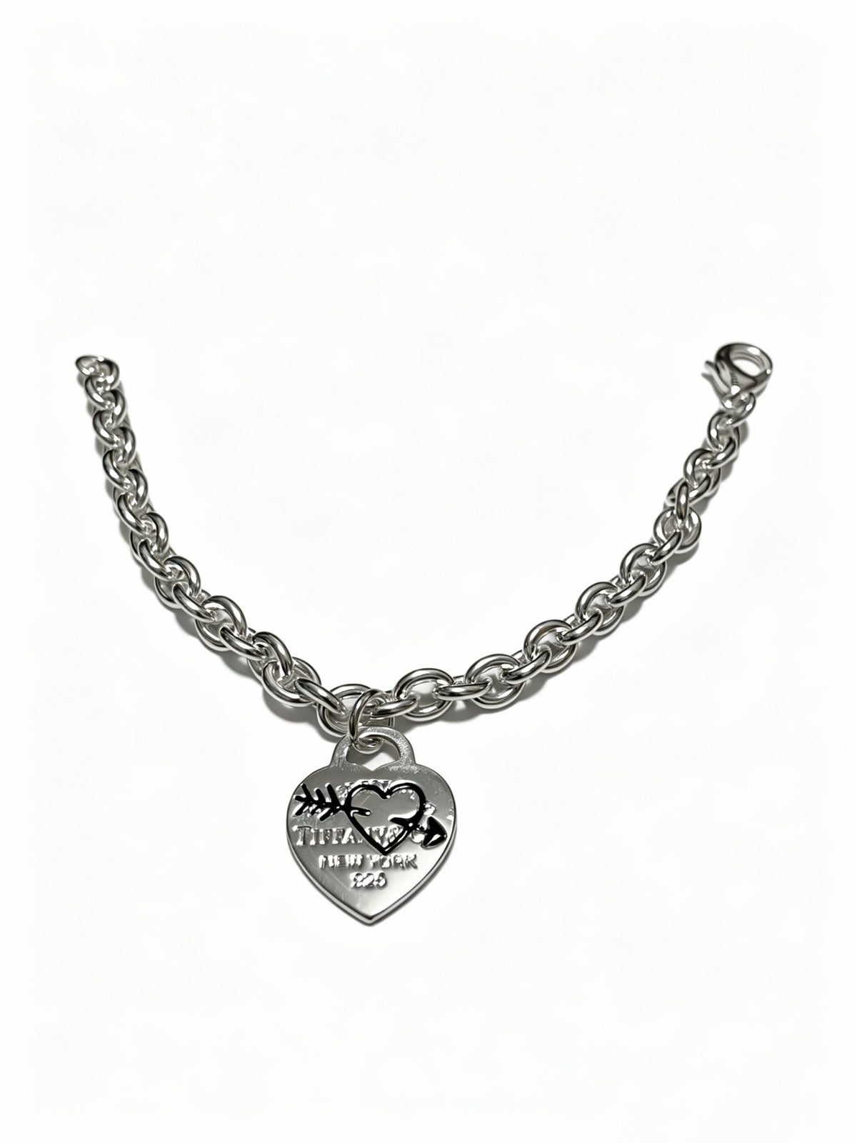 Martin Graham bracelet in polished metal-tone – front product view