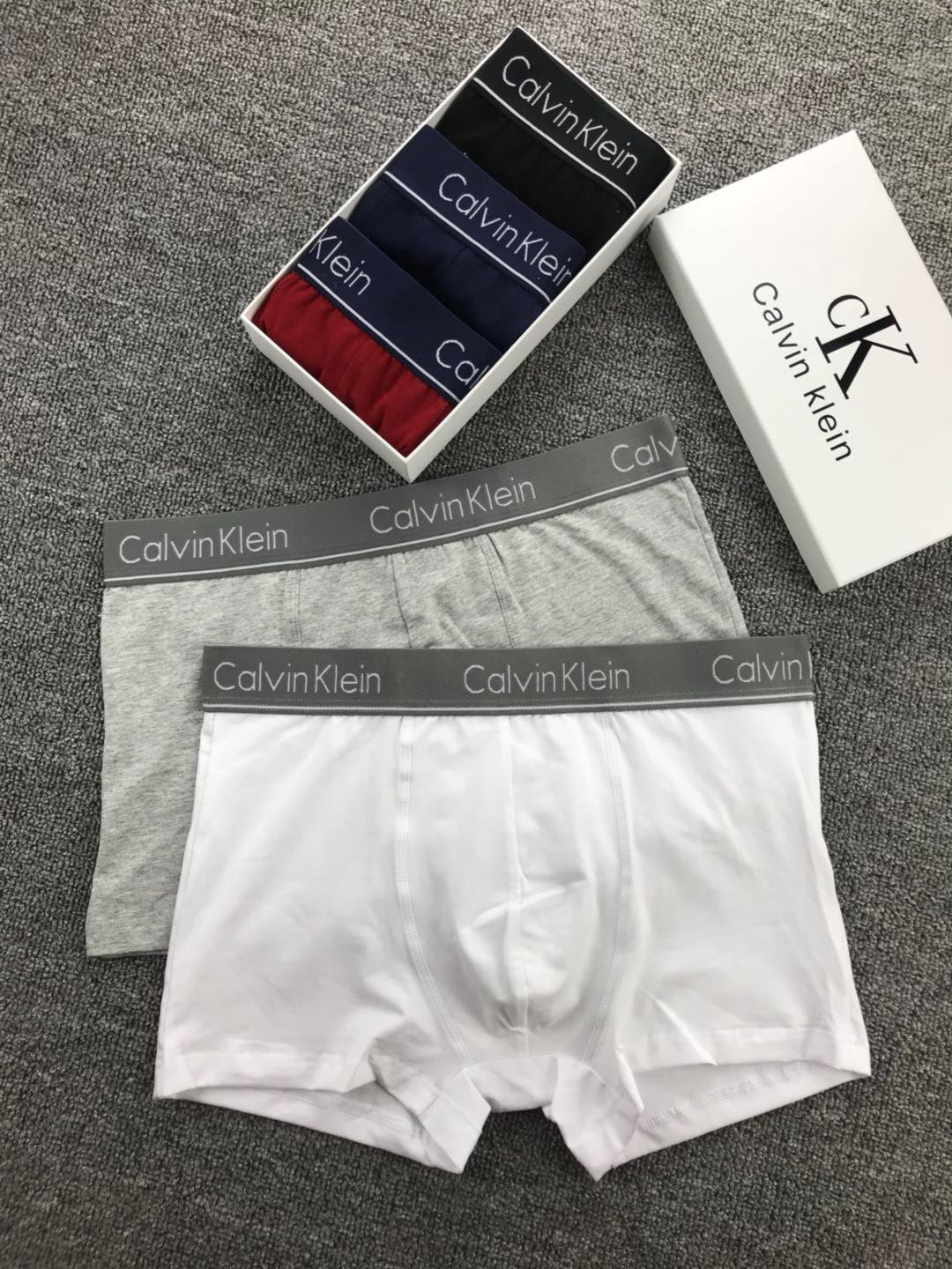 Calvin Klein Classic Logo Boxer Briefs - Box of 3