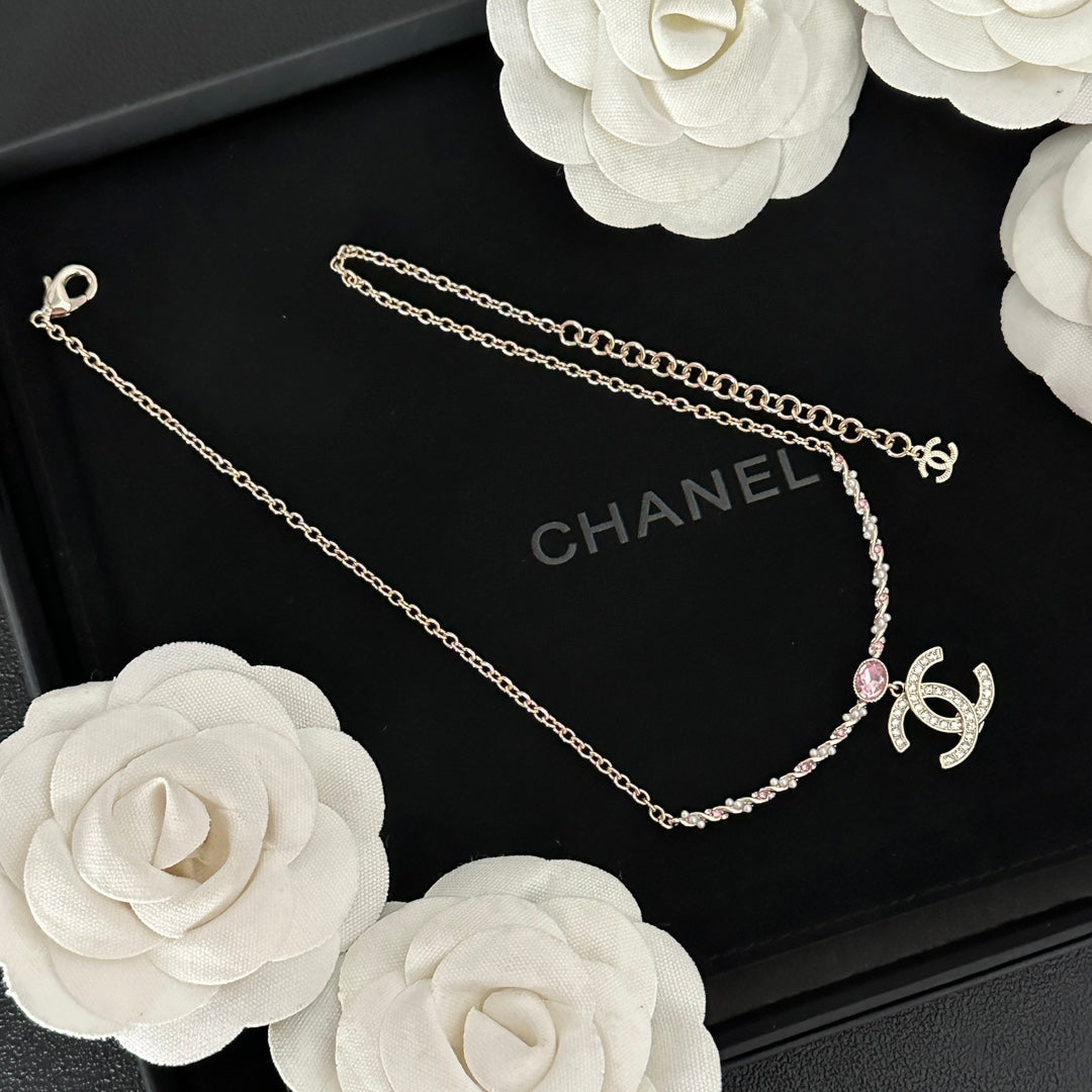Martin Graham pendant necklace in polished metal-tone – front product view