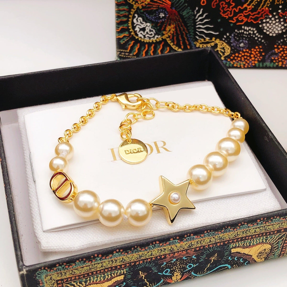 Martin Graham bracelet in polished metal-tone – front view