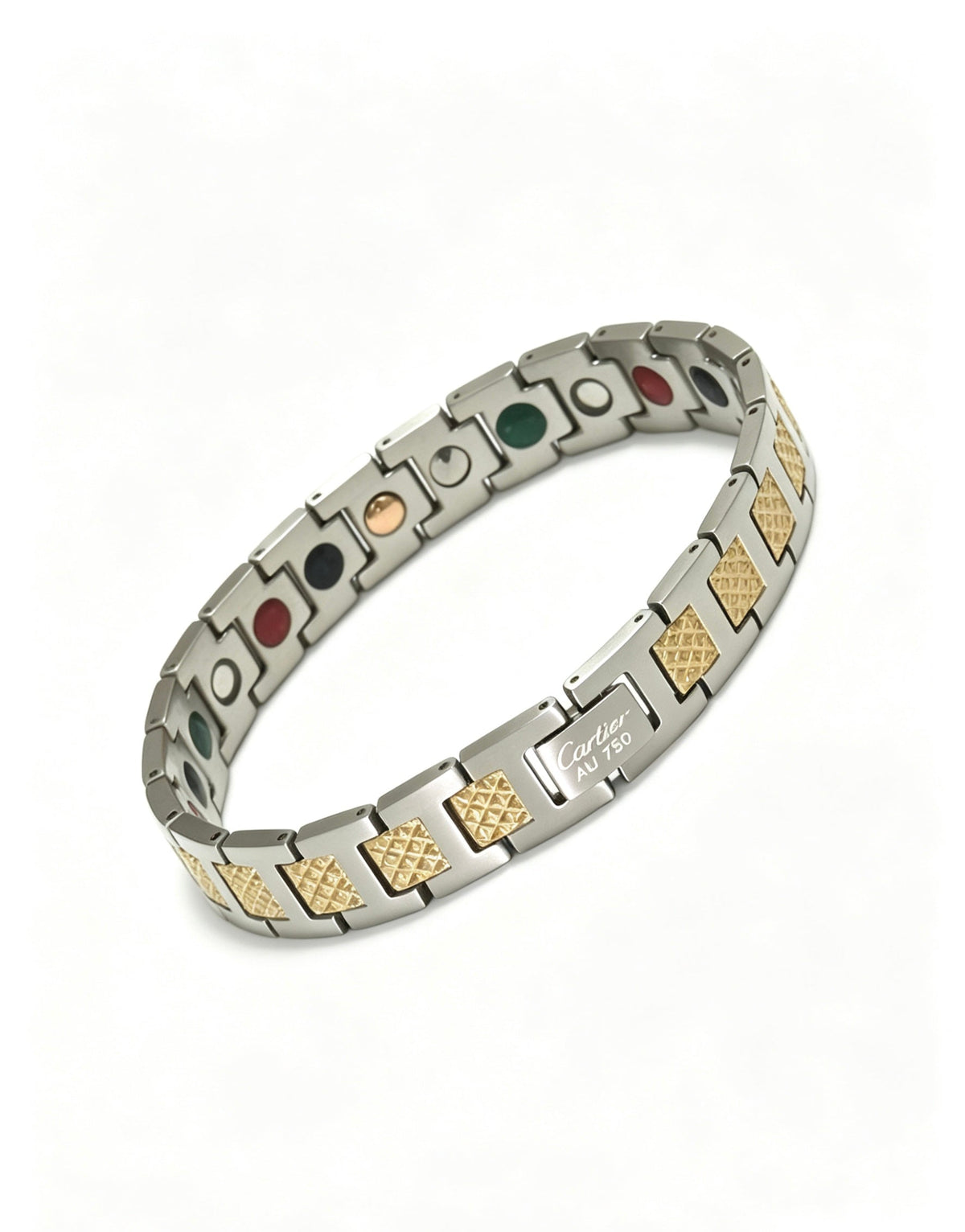 Martin Graham bracelet in polished metal-tone – front view