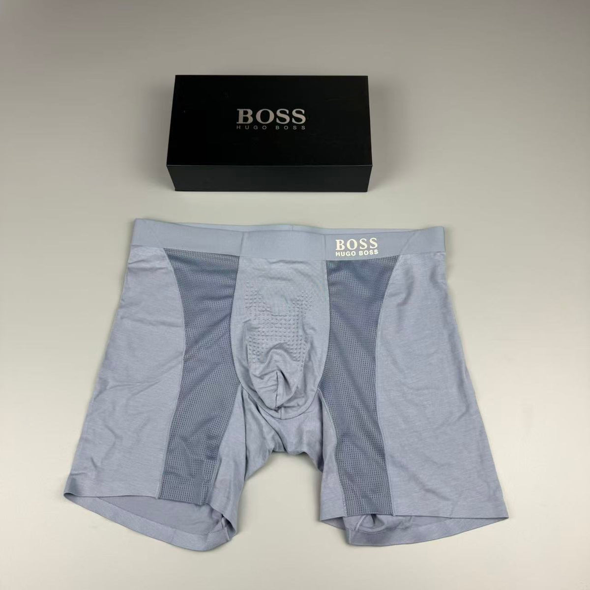 Boss Clean Logo Waistbands Men's Boxer Briefs - 3-Piece Box