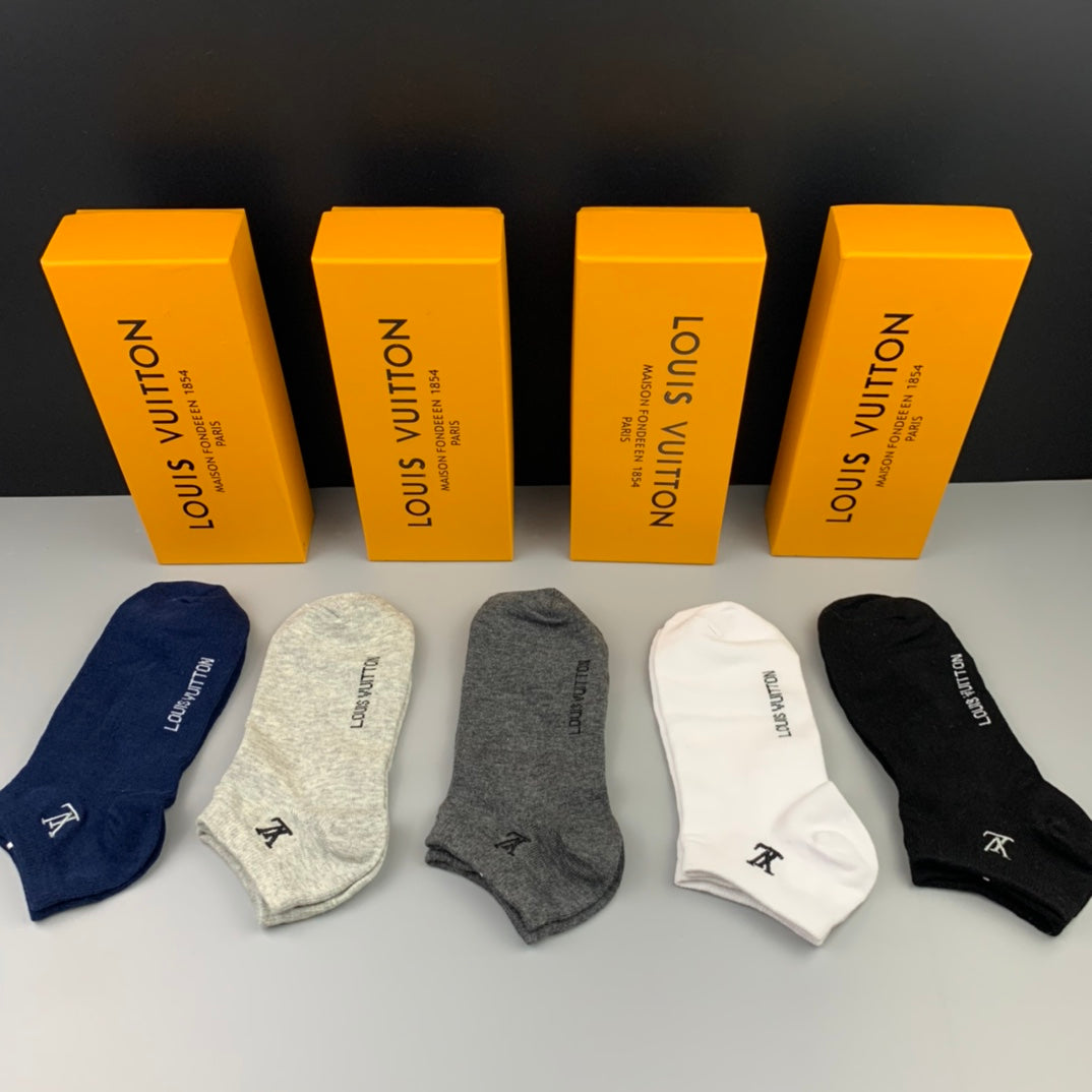 Louis Vuitton Cotton Socks - 5-Pair Set