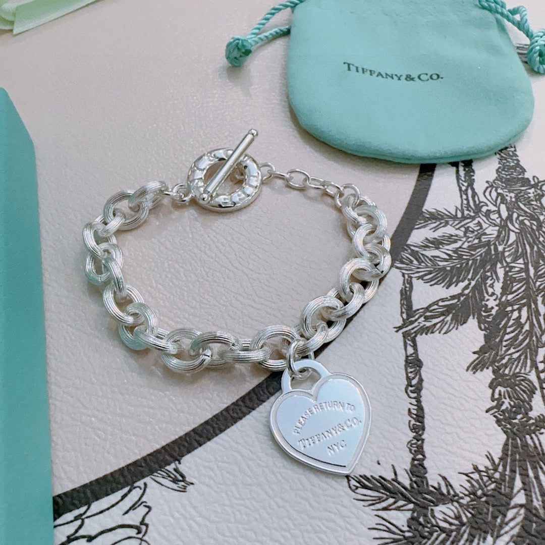 Martin Graham bracelet in polished metal-tone – front product view