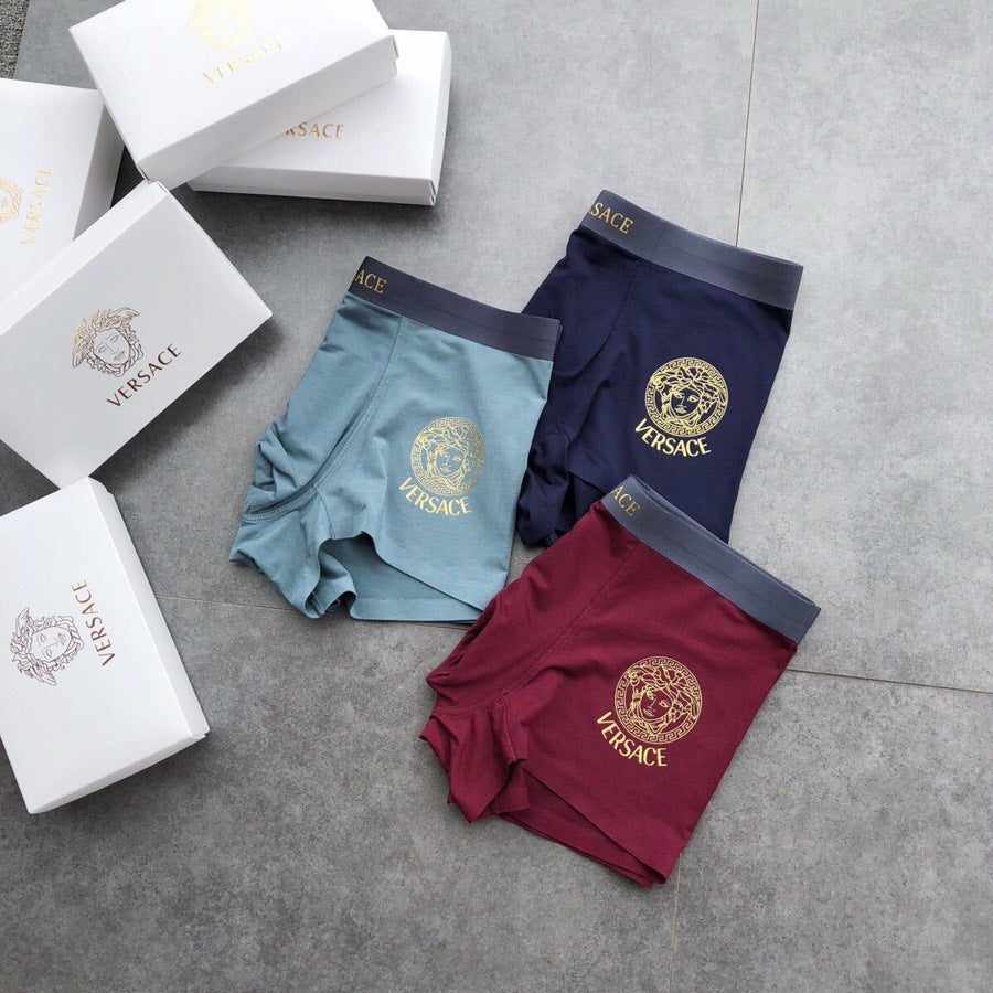 Versace Contrast-Waistband Modal-Blend Boxer Briefs - Box of 3