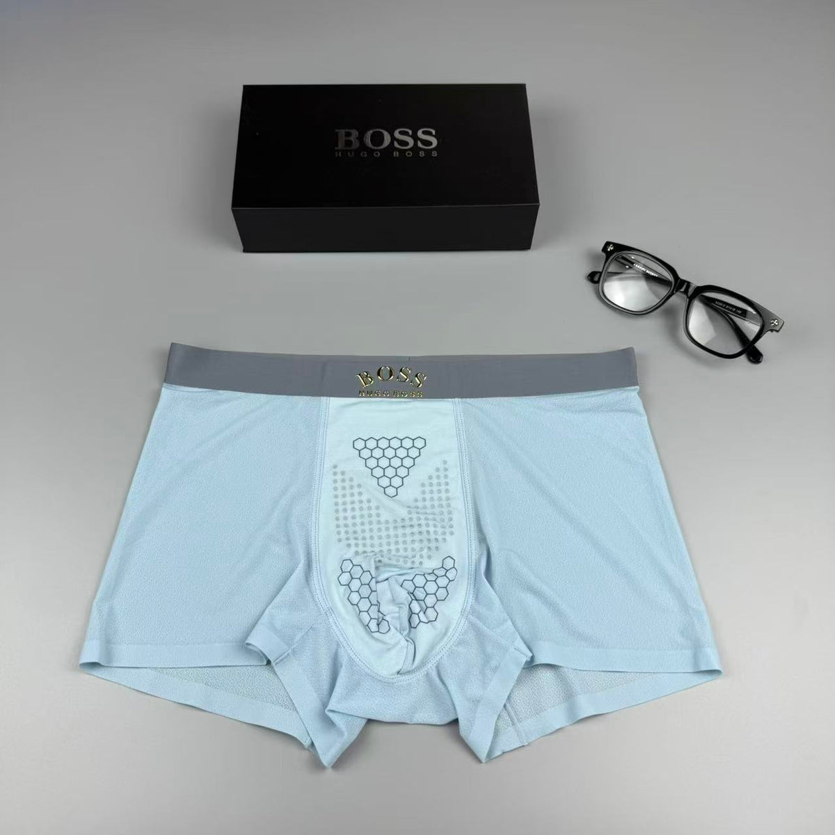 Boss Silk Logo Detail Men's Boxer Briefs - 3-Piece Box