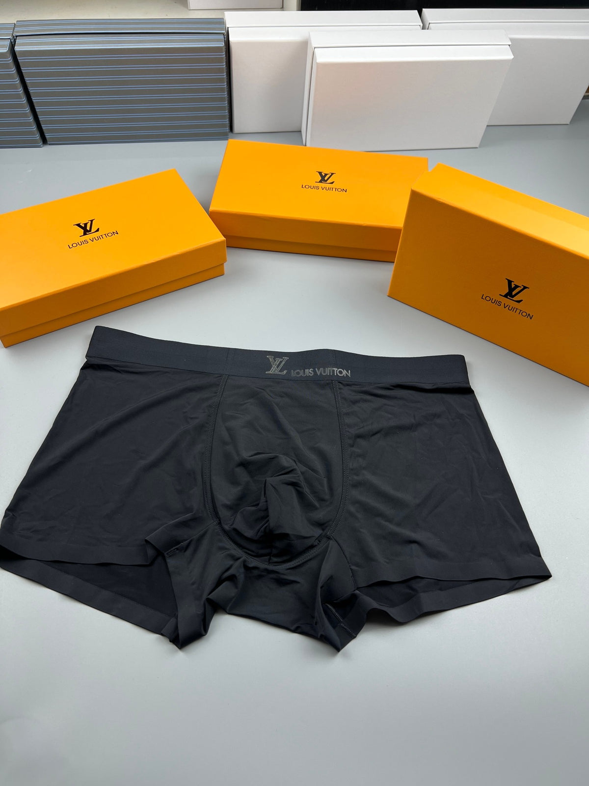 Louis Vuitton Clean Tonal Waistbands Men's Boxer Briefs - 3-Piece Box