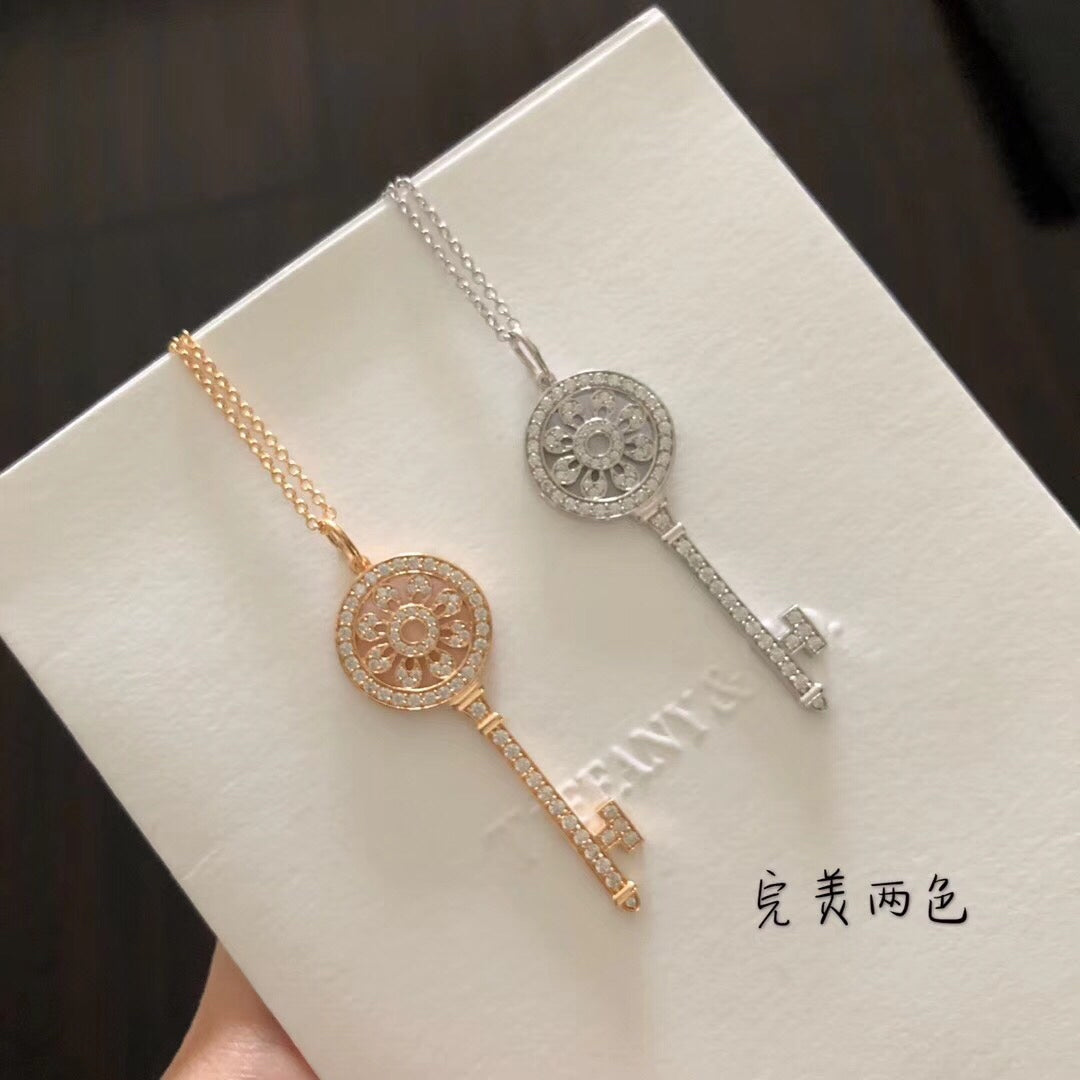 Martin Graham pendant necklace in polished metal-tone – front product view