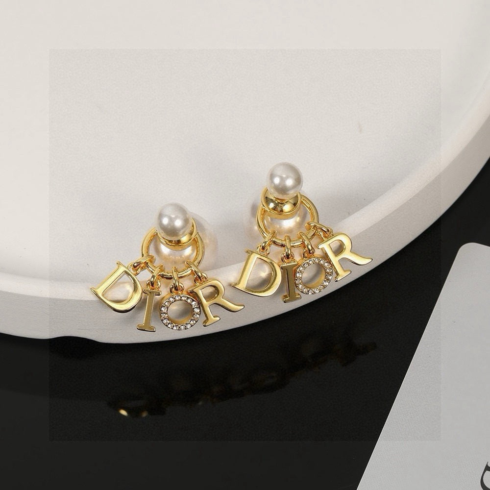 Martin Graham earrings in polished metal-tone – front view
