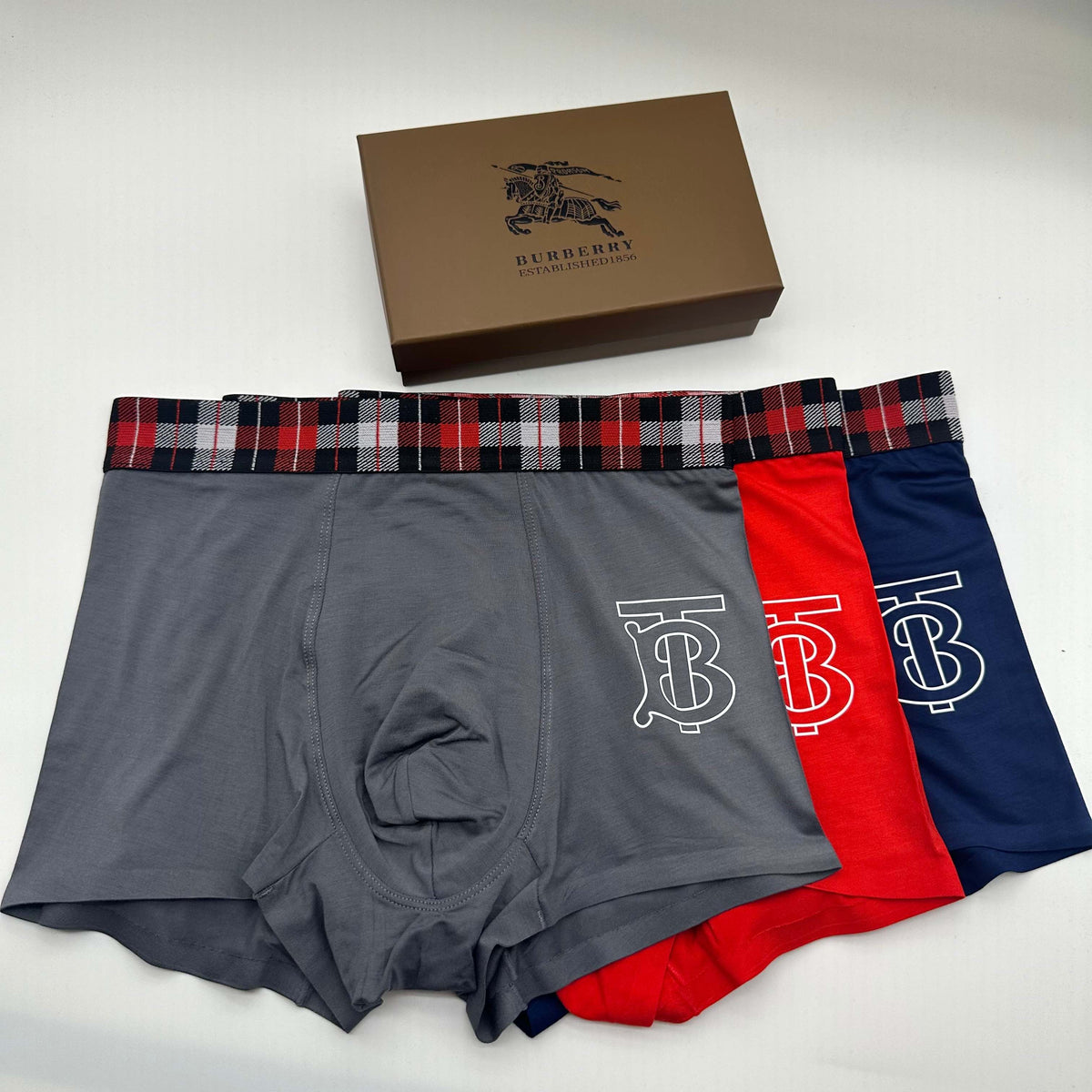 Burberry Modal Breathable Seamless Men's Boxer Briefs – 3-Pack