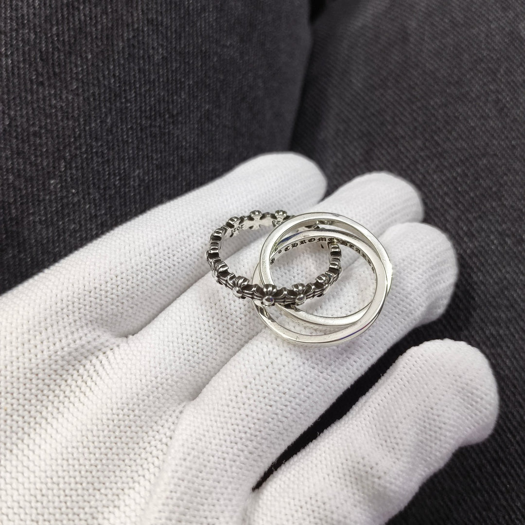 Martin Graham ring in polished metal-tone – front product view