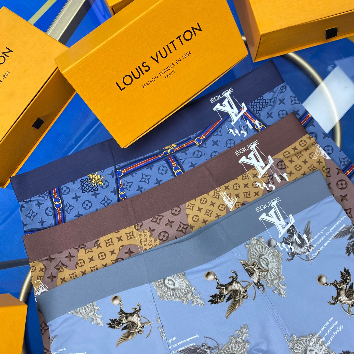 Louis Vuitton Men's Boxer Briefs - 3-Piece Box