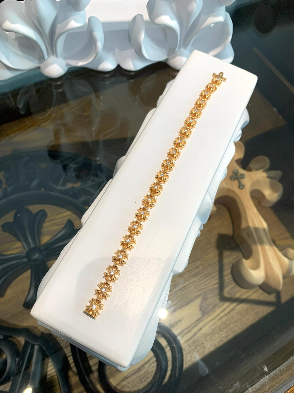 Martin Graham jewelry accessory in polished metal-tone – front product view