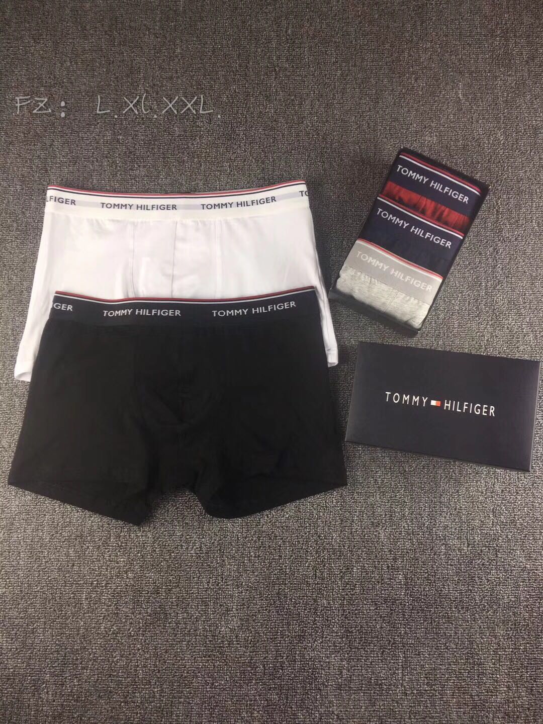Tommy Hilfiger Odell Striped Logo Waistbands Men's Boxer Briefs - 3-Piece Box