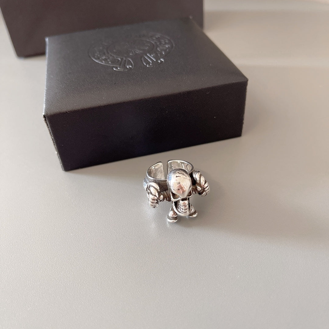 Martin Graham ring in polished metal-tone – front product view