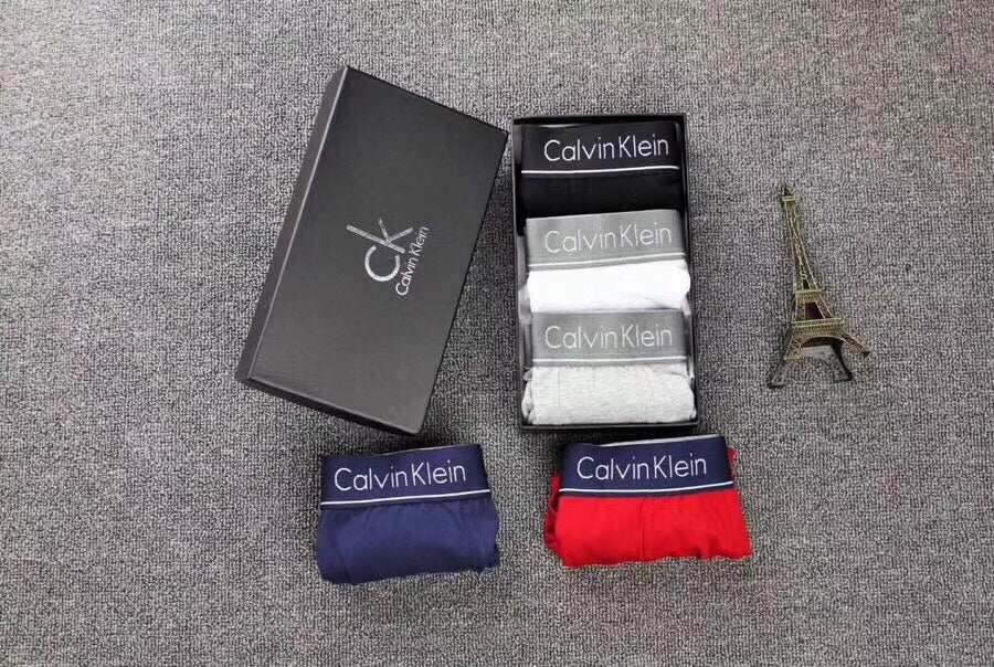 Calvin Klein Broad Logo Waistbands Men's Boxer Briefs - 3-Piece Box
