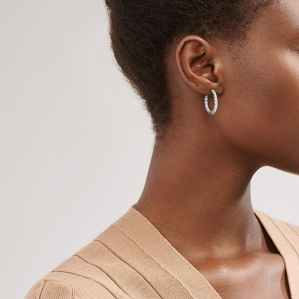 Martin Graham earrings in polished metal-tone – front product view