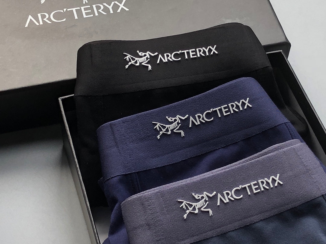 Arc'teryx Modal Visible All-Over Pattern And Logo Details Men's Boxer Briefs - 3-Piece Box