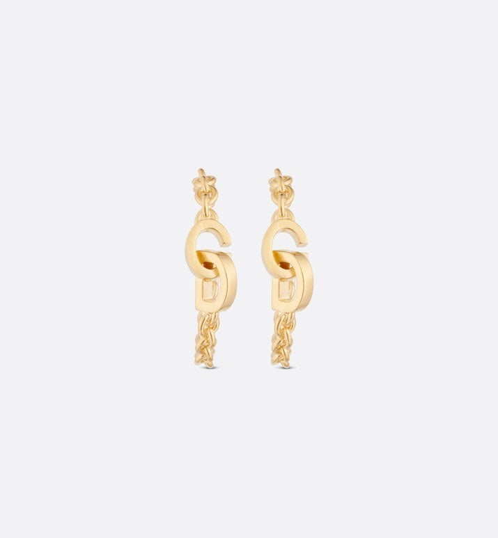 Martin Graham earrings in polished metal-tone – front view