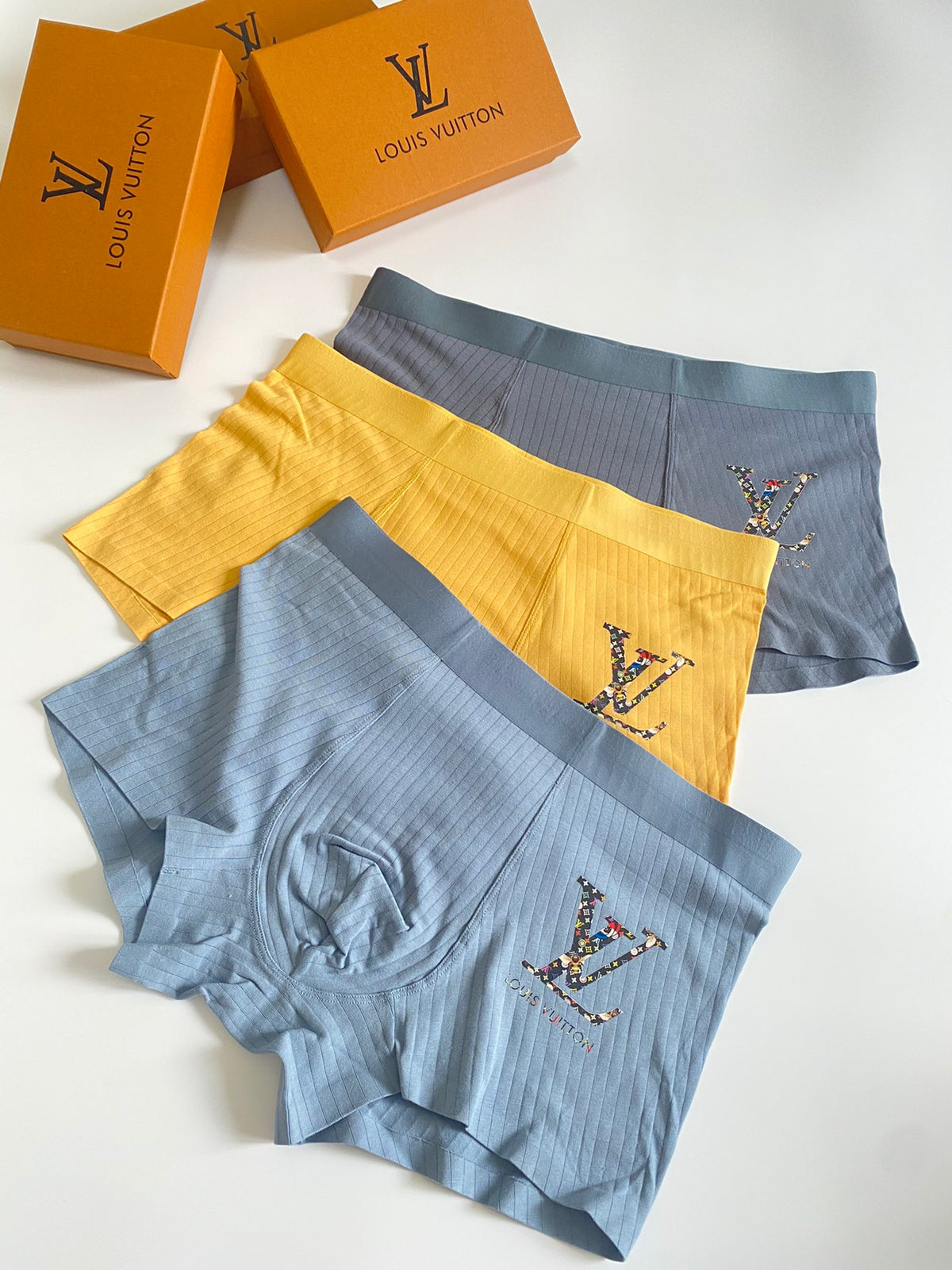Louis Vuitton Initial Details Men's Boxer Briefs - 3-Piece Box