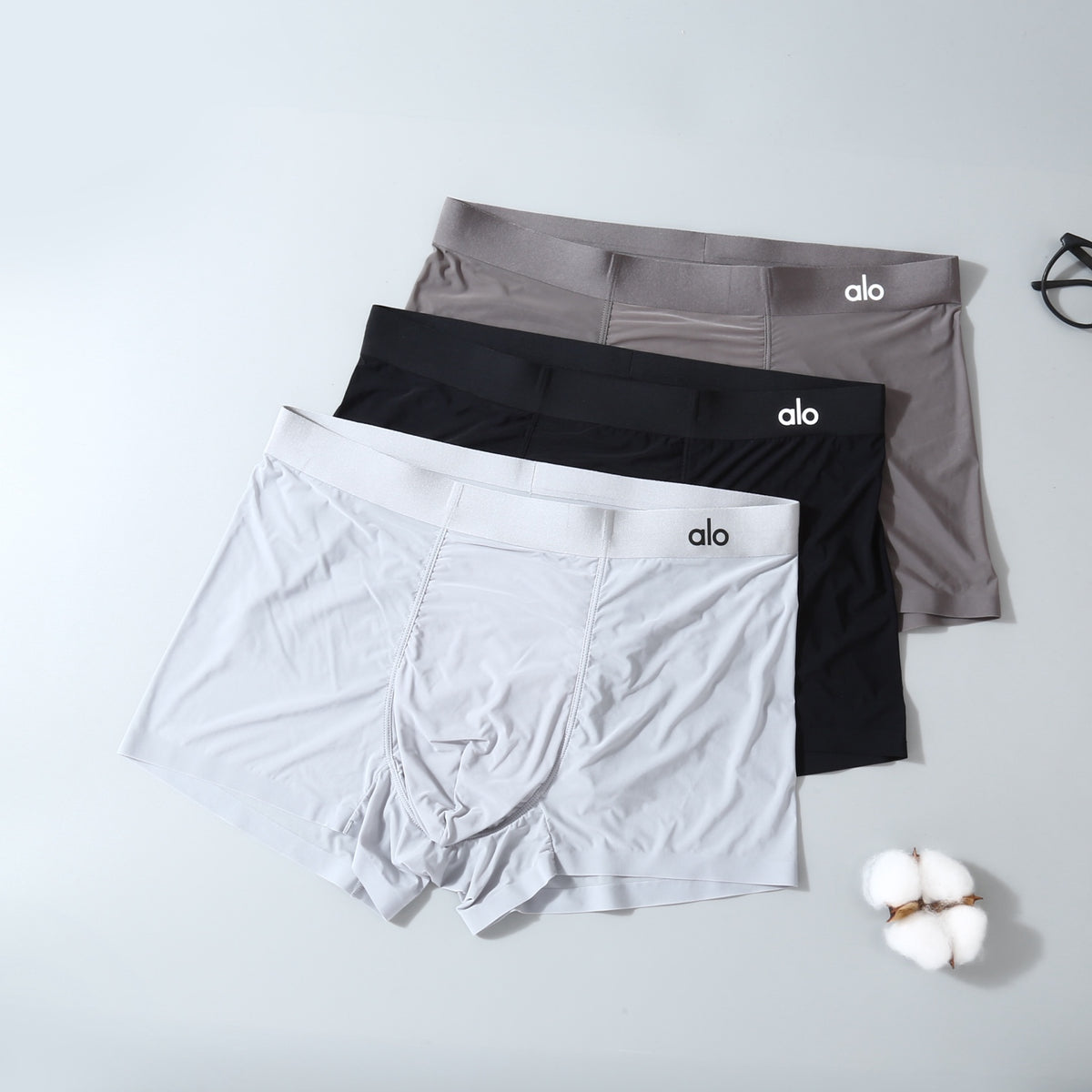 Alo Minimal Logo Men's Trunk Underwear - 3-Piece Box