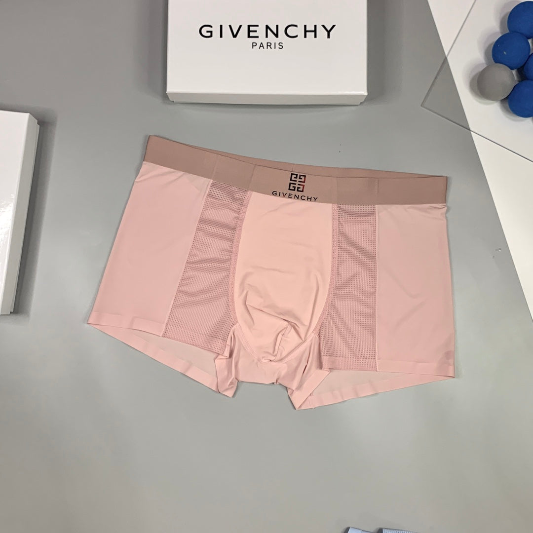 Givenchy Clean Logo Waistbands Men's Boxer Briefs - 3-Piece Box