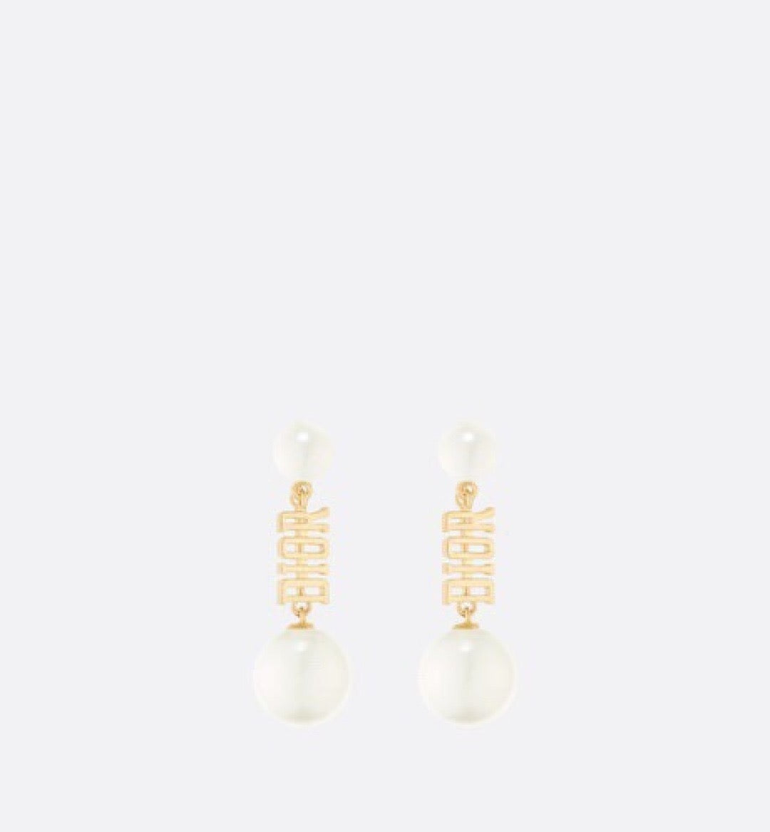 Martin Graham earrings in polished metal-tone – front view