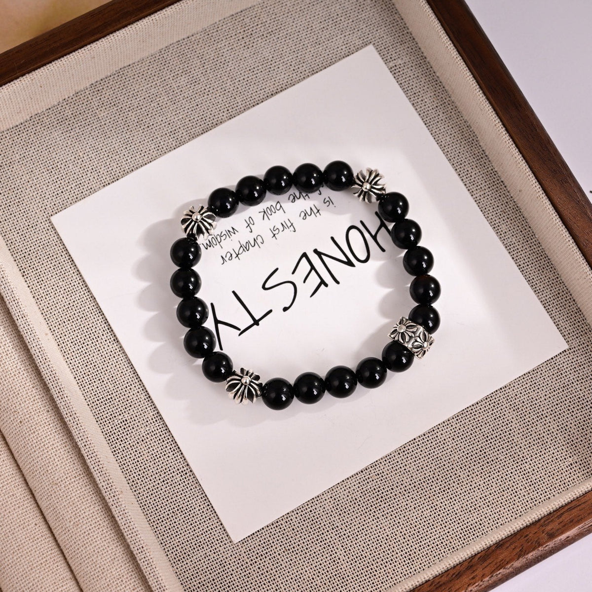 Martin Graham bracelet in polished metal-tone – front product view