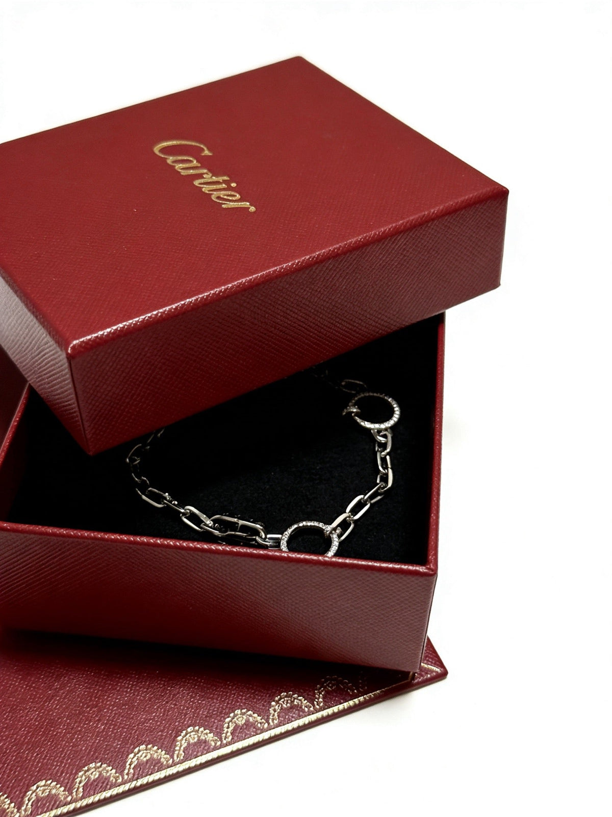 Martin Graham bracelet in polished metal-tone – front view