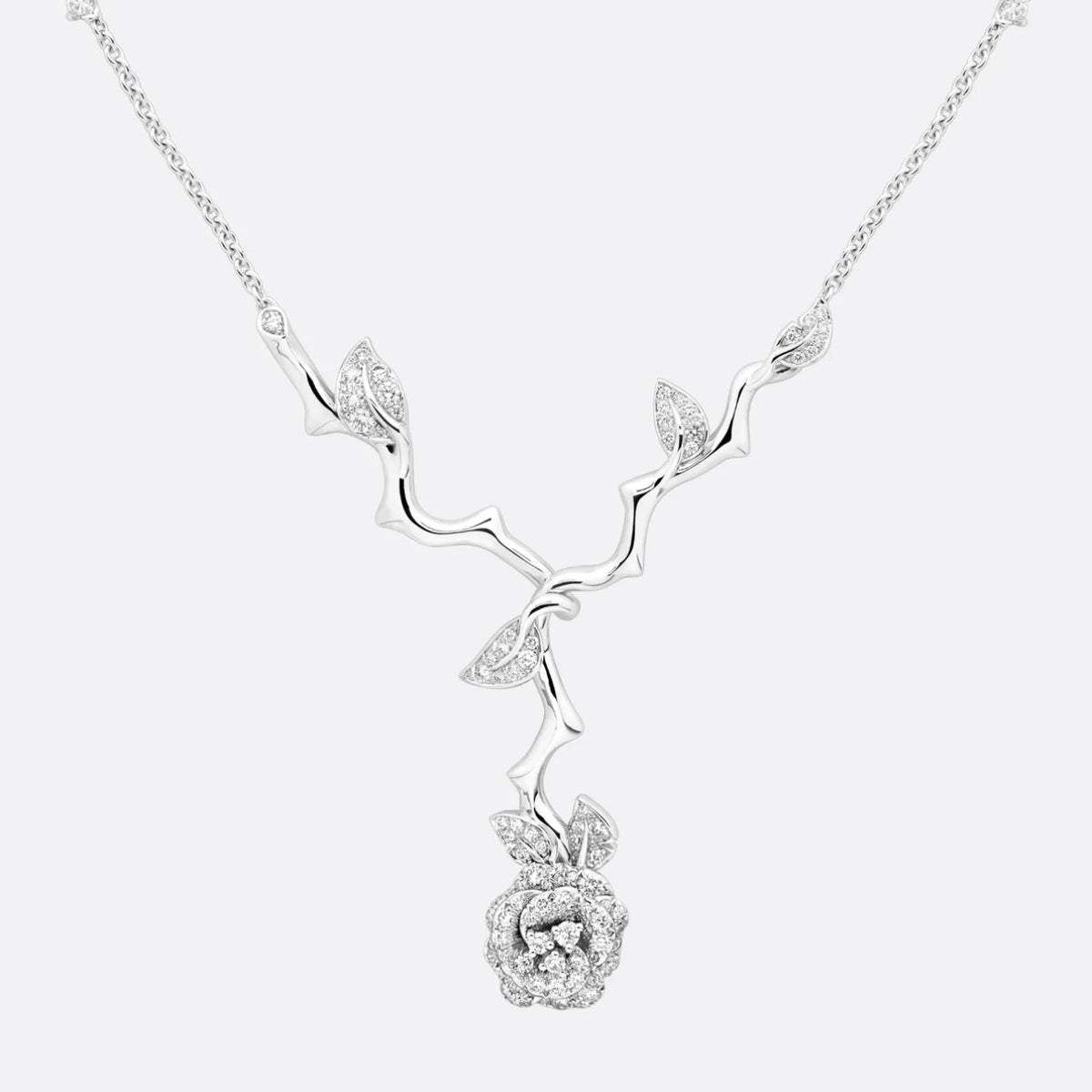 Martin Graham pendant necklace in polished metal-tone – front view