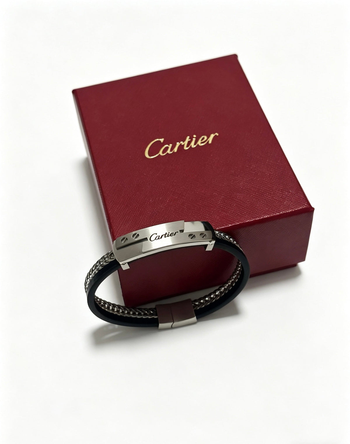 Martin Graham bracelet in polished metal-tone – front view