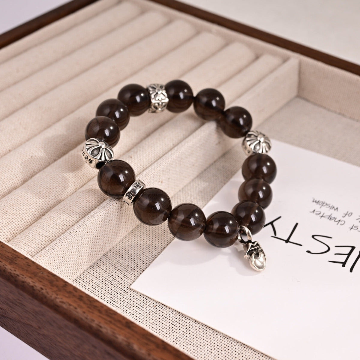 Martin Graham bracelet in polished metal-tone – front product view