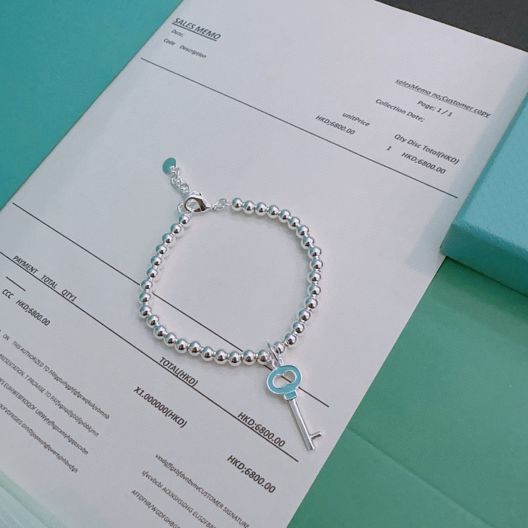 Martin Graham bracelet in polished metal-tone – front product view