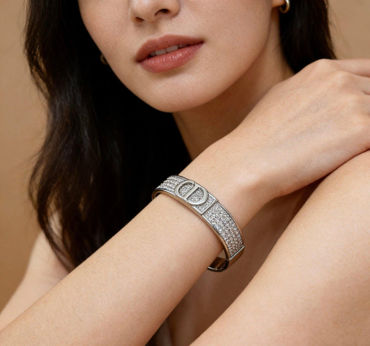 Martin Graham bracelet in polished metal-tone – front view