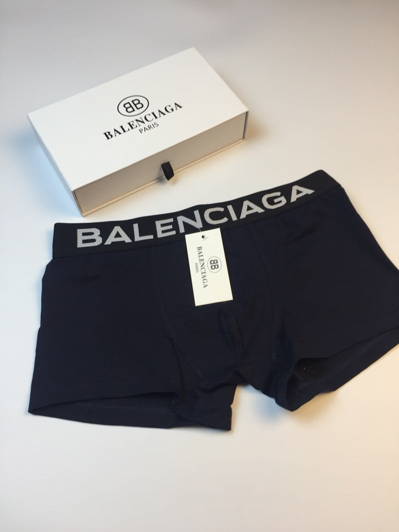 Balenciaga Modal Broad Wordmark Waistbands Men's Boxer Briefs - 3-Piece Box